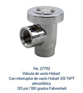 Una imagen de una válvula con el número 277112