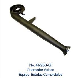 Una imagen de un quemador vulcan sobre un fondo blanco.