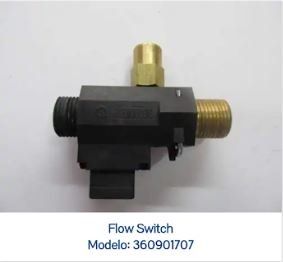 Una imagen de un interruptor de flujo sobre un fondo blanco.