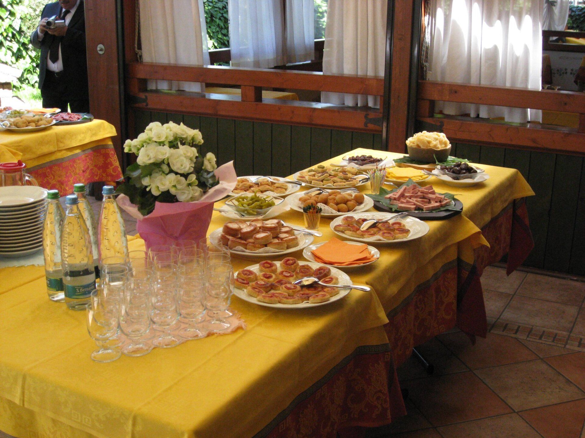 preparazione di buffet