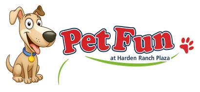 Cartoon dog sits next to 