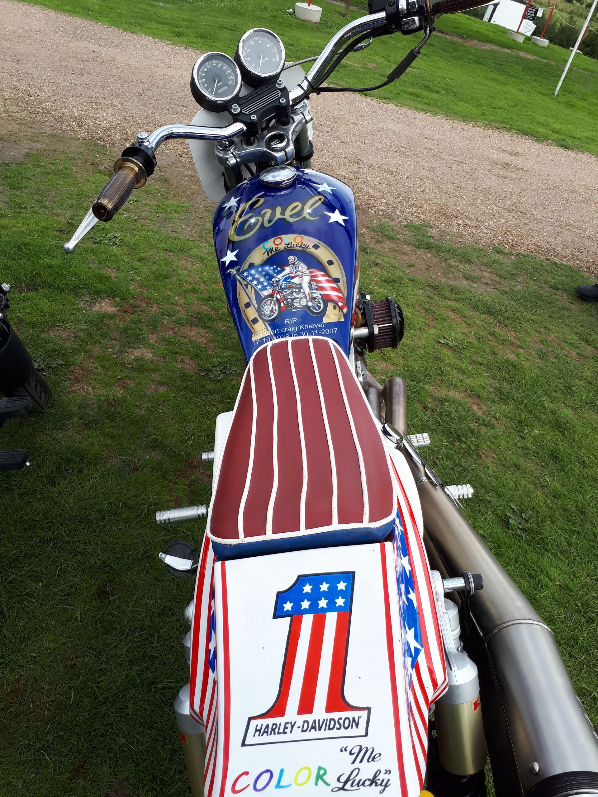 Harley Evel Knievel Tribute Bike