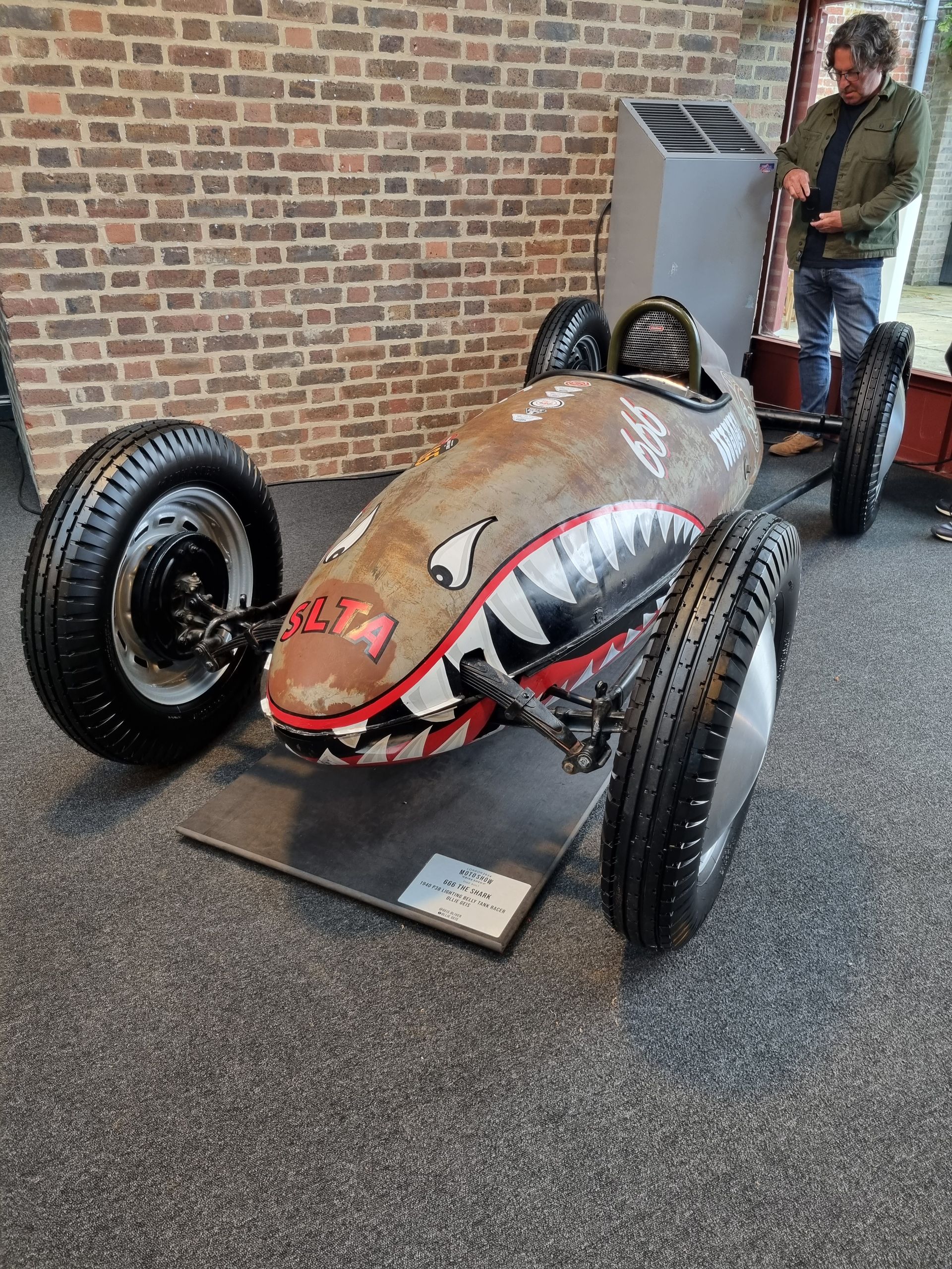 1940 P38 Lightning Belly Tank Racer - 666 The Shark - Ollie Geis