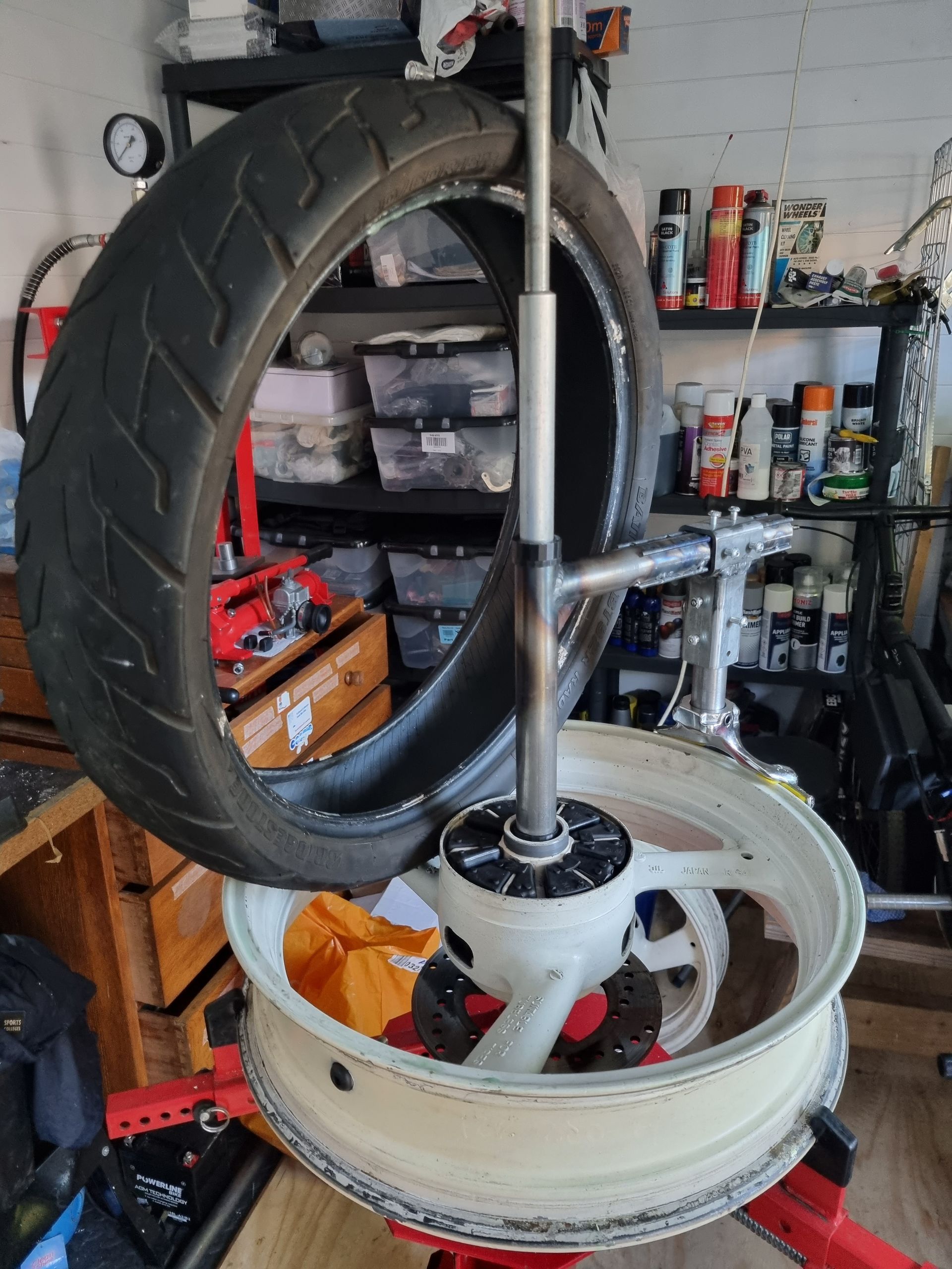 Final version of rotary tyre changer for sealey manual motorcycle tyre changer