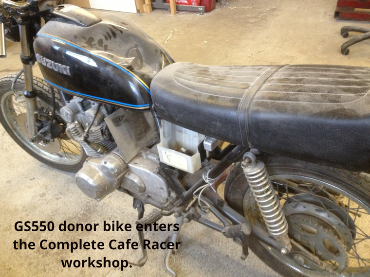 GS550 Cafe Racer Donor Bike