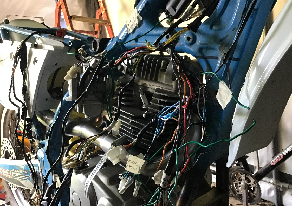 Making a motorcycle wiring loom