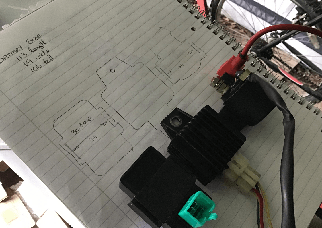 Making mounts for CDI, starter relay and reg/rec