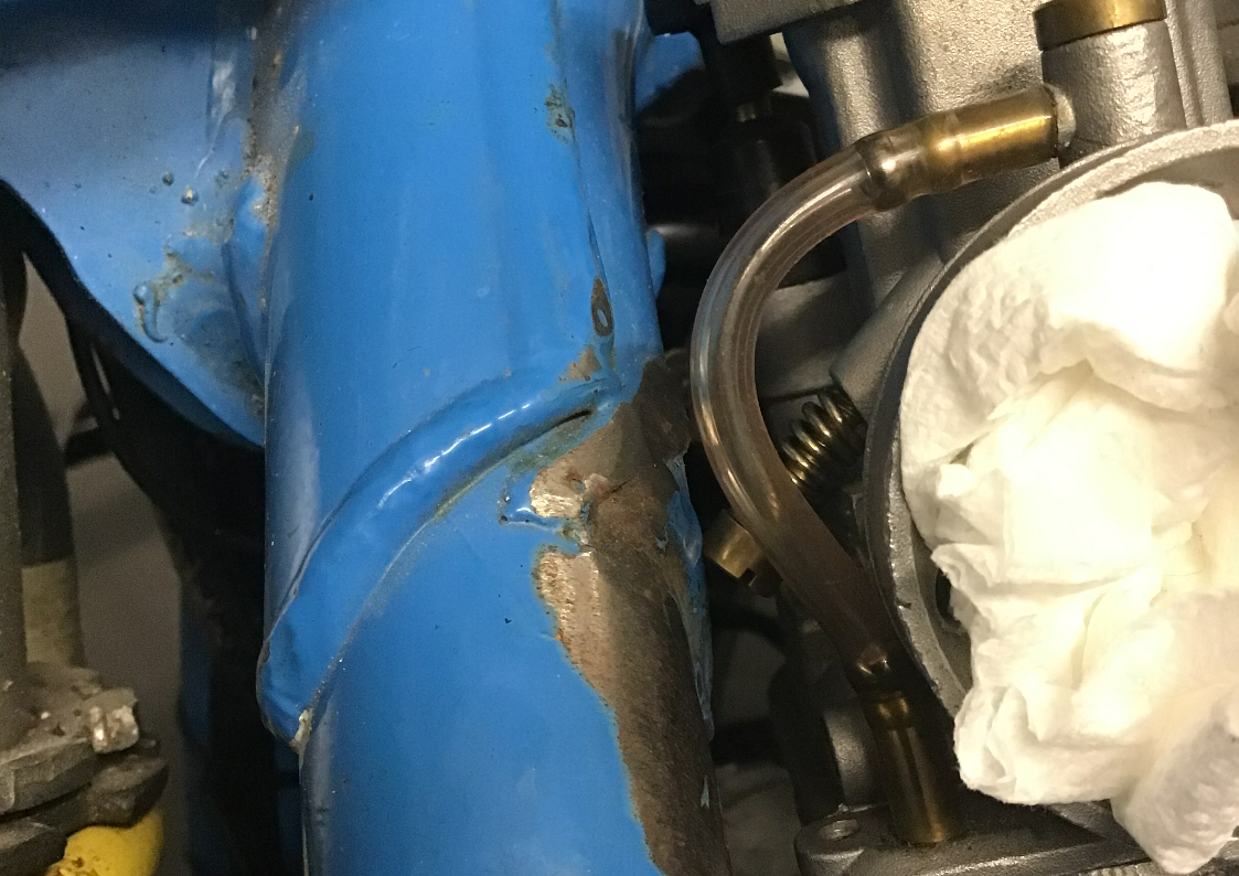 Carb trouble on the dirt bike.