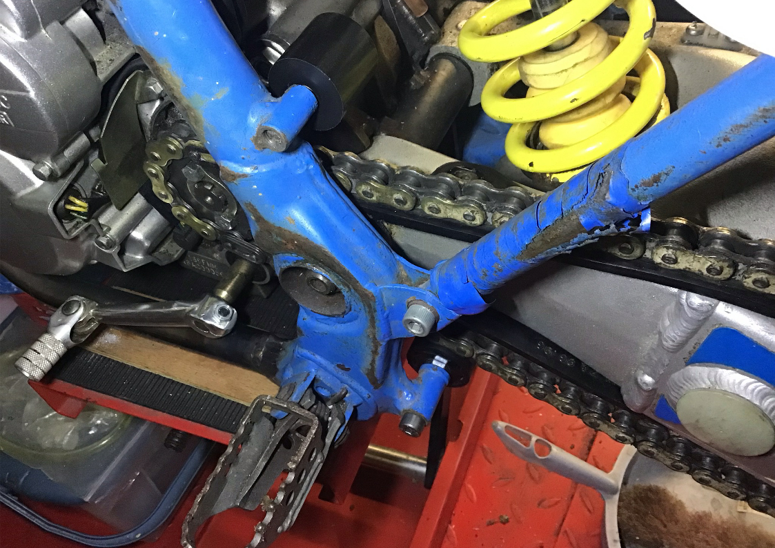 Fitting Chain Rollers To Dirt Bike Build