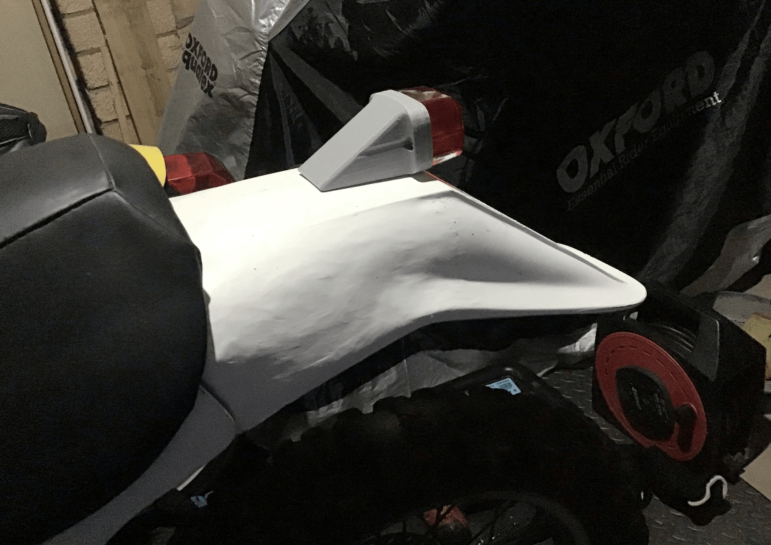 3D Printed Rear Light Fitted To Mx Bike