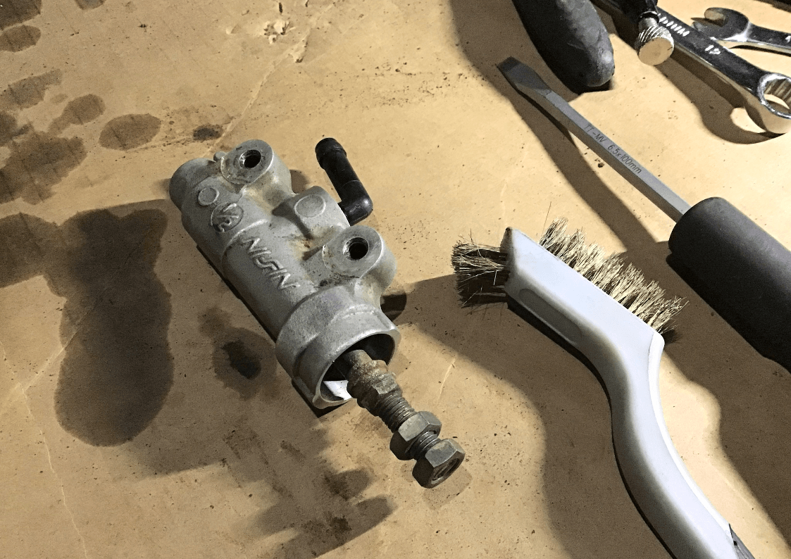 Cleaned YZ rear master cylinder