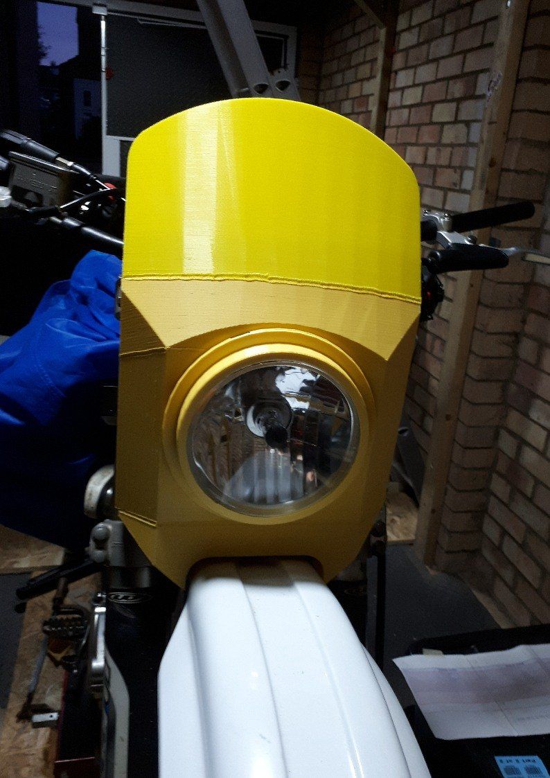 Dirt Bike Build Front Headlight