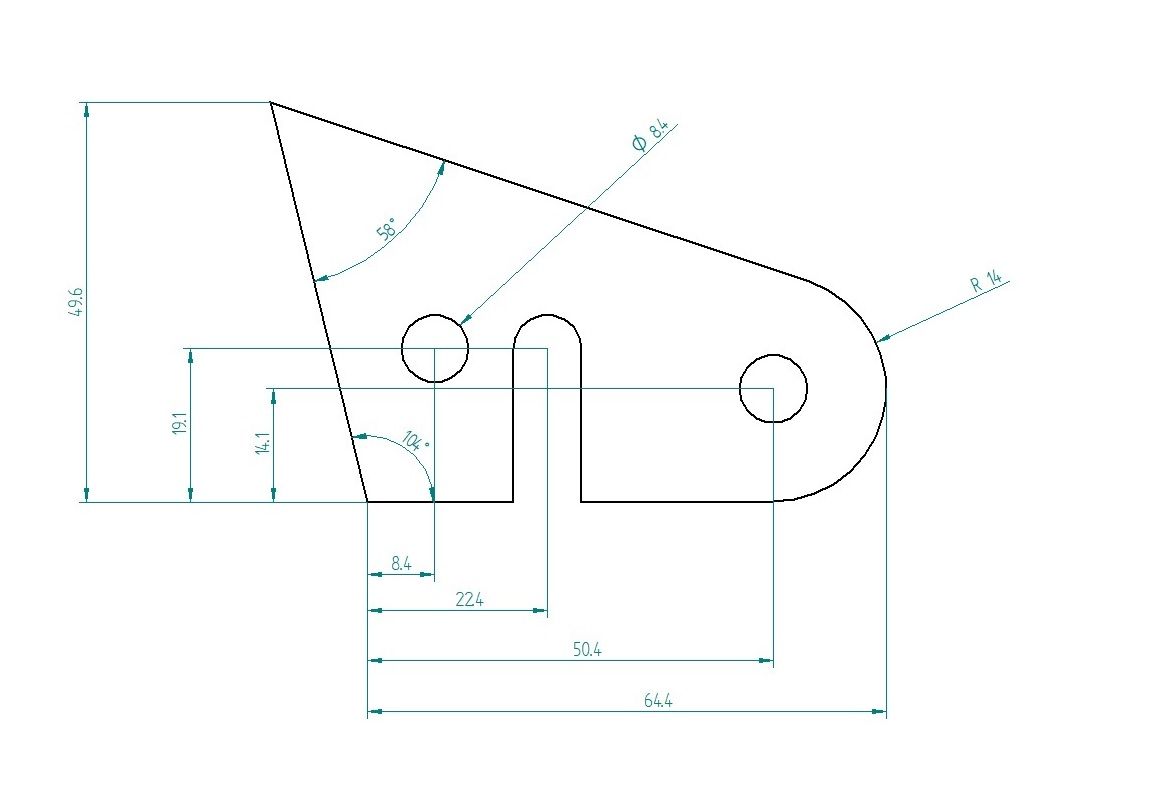 Royal Enfield Hunter Fairing Mount Drawing