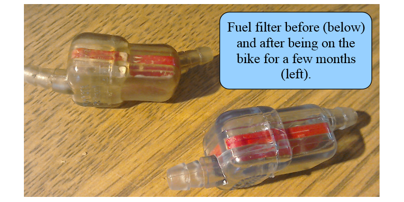 Fuel filters affected by fuel!