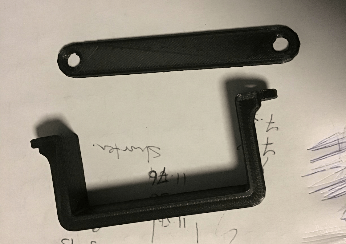 3D printed GS500 hugger mount