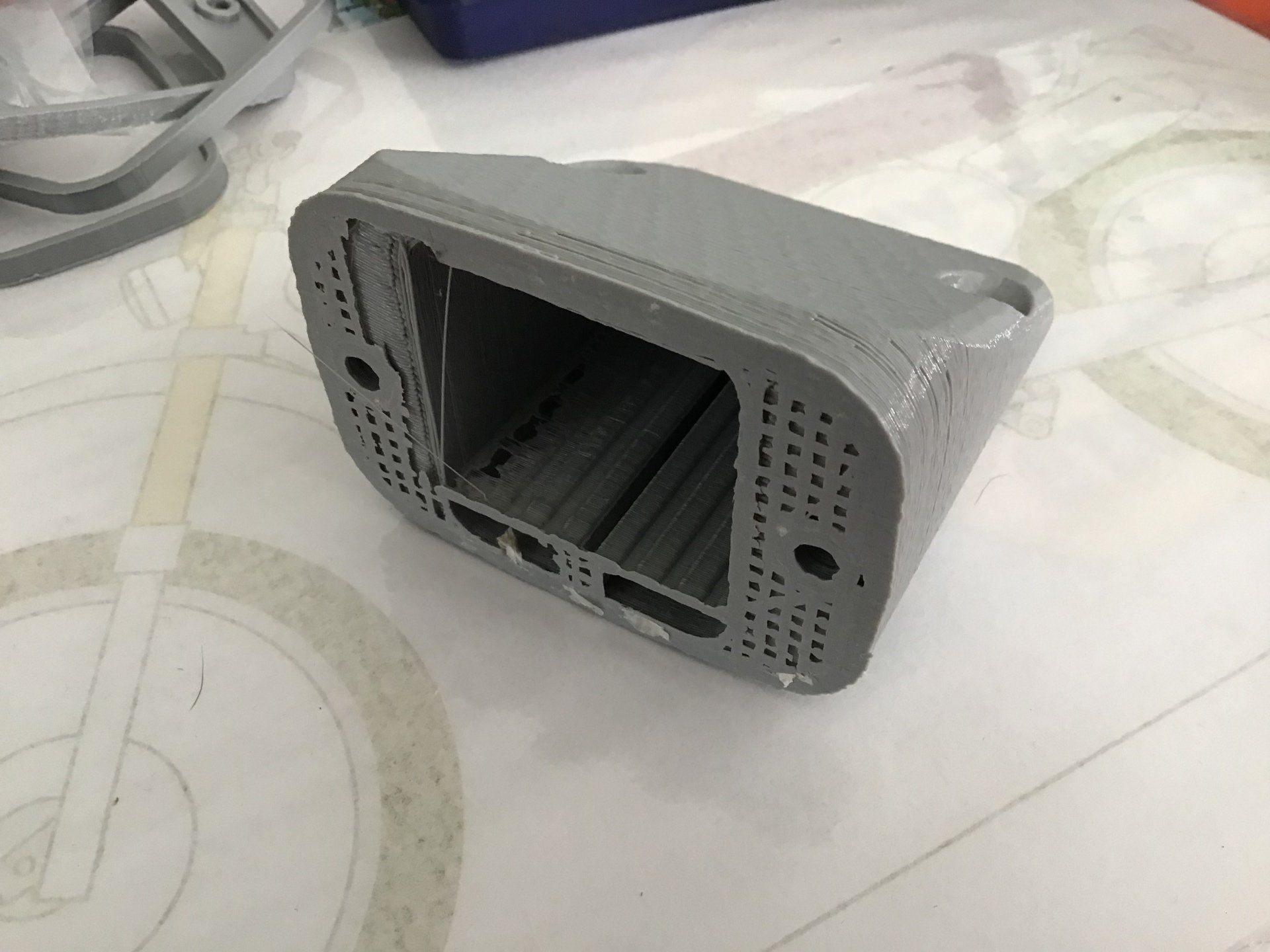 3D printed rear light mount