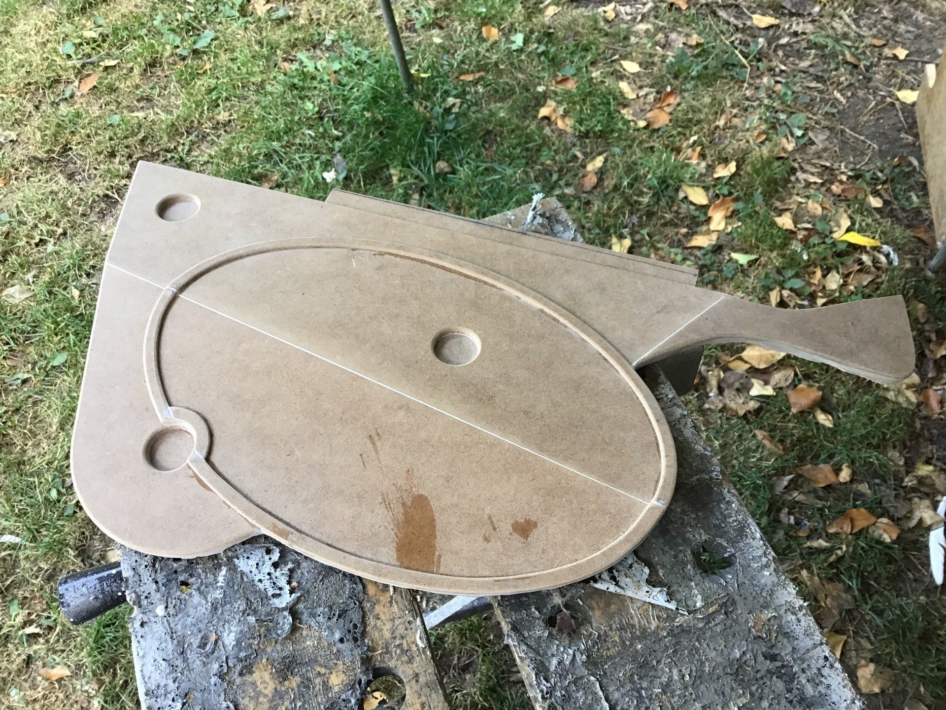 MDF motorcycle side panel