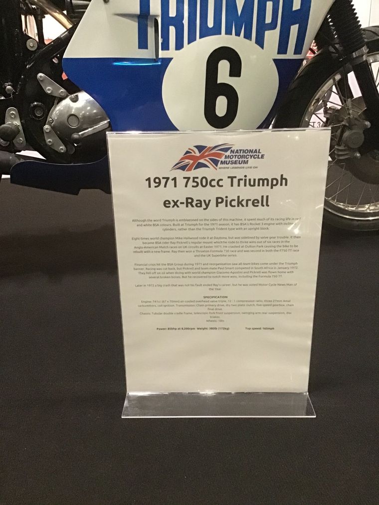 1971 750cc Triumph Ex Ray Pickrell