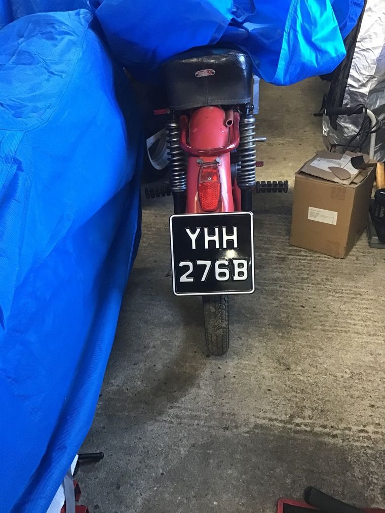 number plated mounted