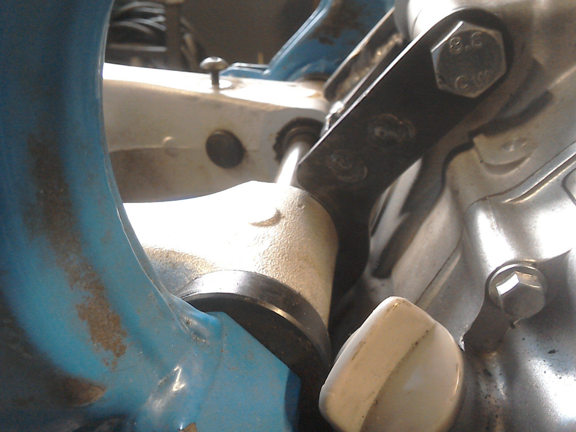 Trial fitting of rear engine mount