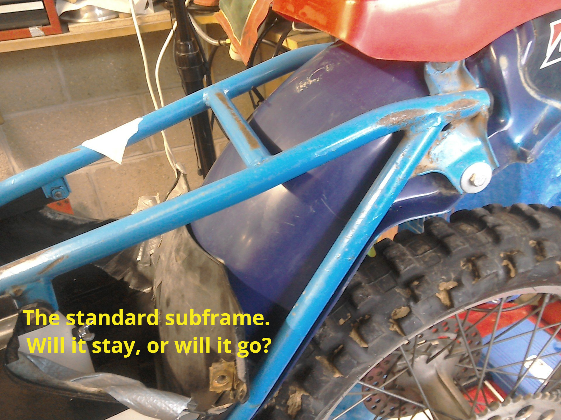 YZ125 standard subframe