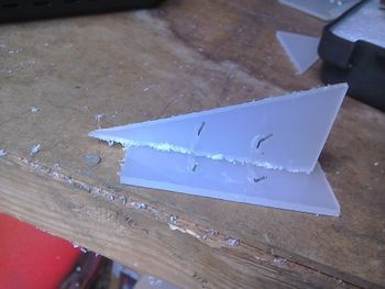 Hot stapler inside joint