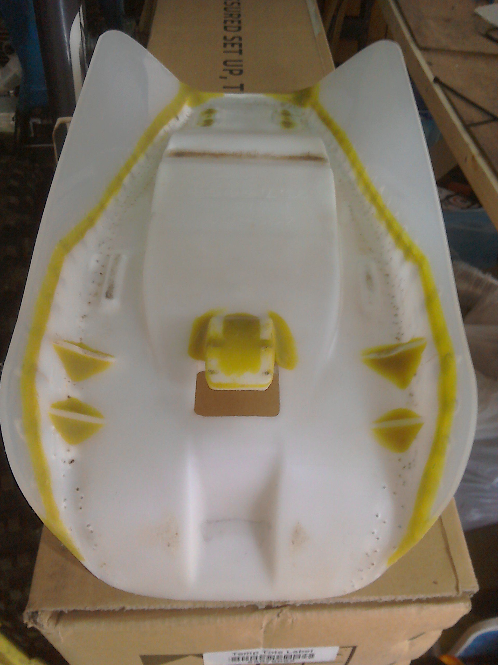 Seat Base With Moulding Wax In Place