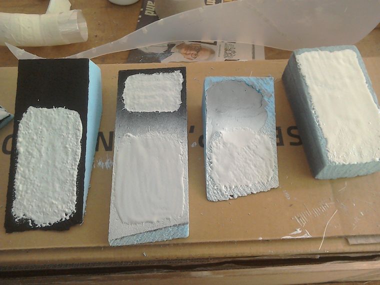Using polystyrene foam as pattern for fibreglass moulding