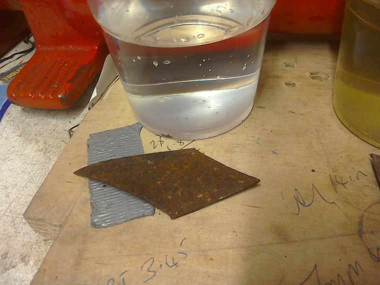 Distilled Vinegar Rust Removal Test 3 Hours