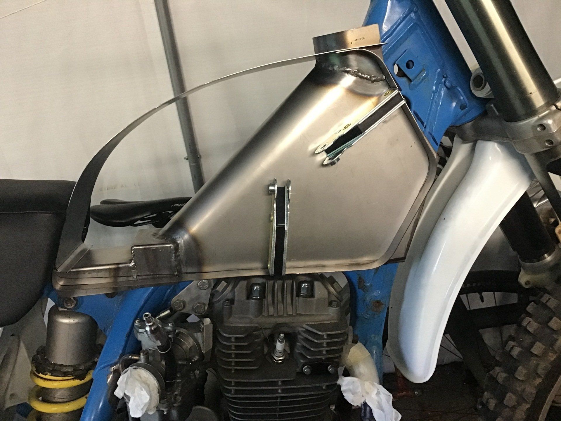 Making steel motorbike fuel tank