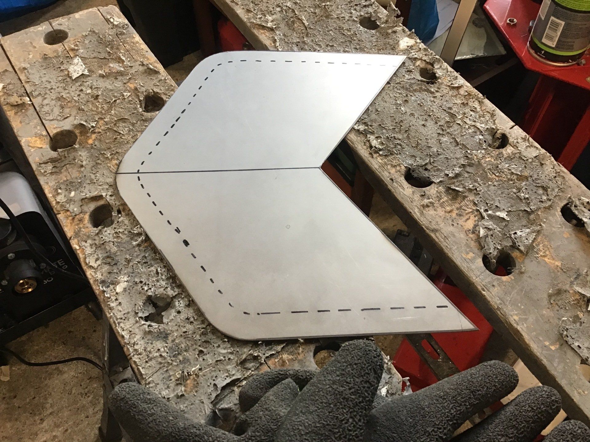 Cutting using sheet metal nibbler