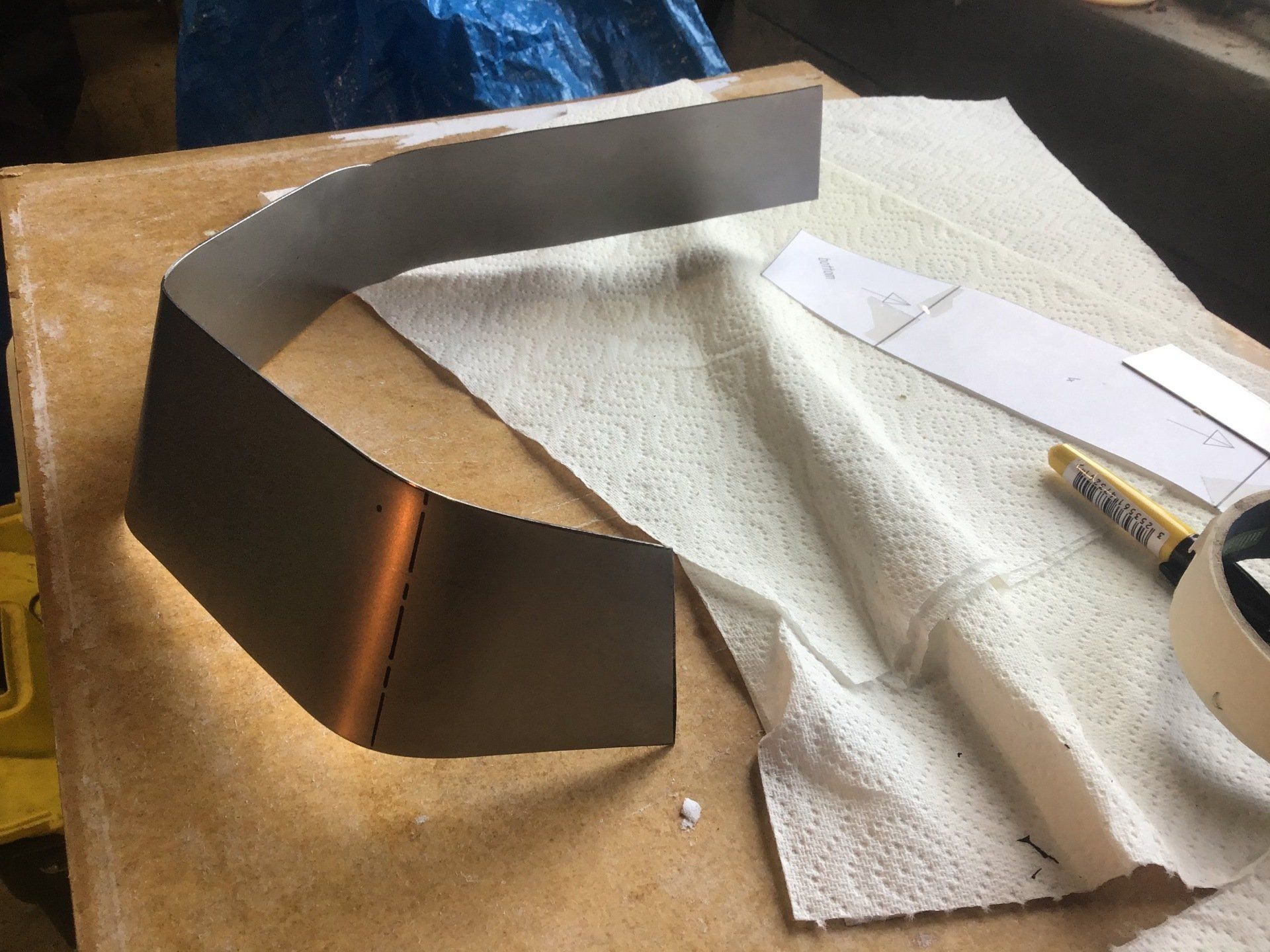 Bending sheet steel