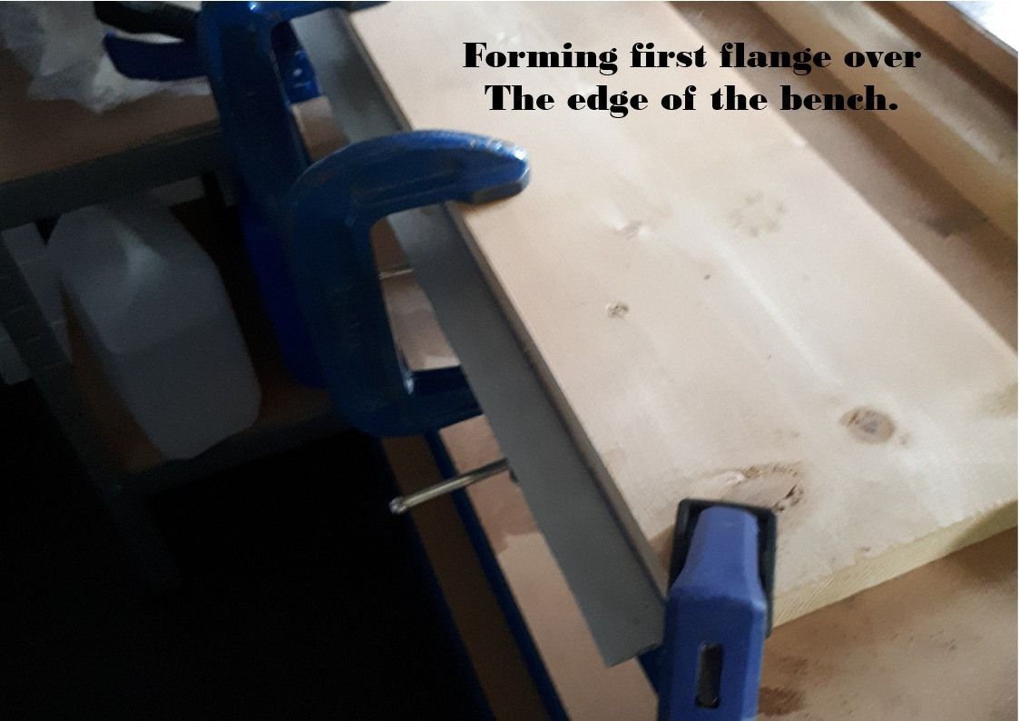 Forming a sheet metal flange