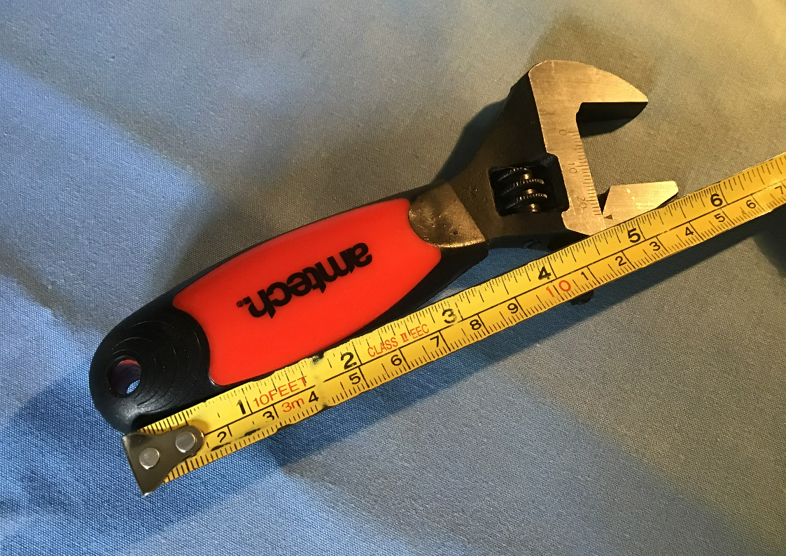 Amtech Wide Jaw Stubby Adjustable Wrench