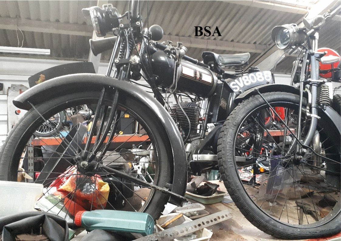 Old BSA Motorcycle