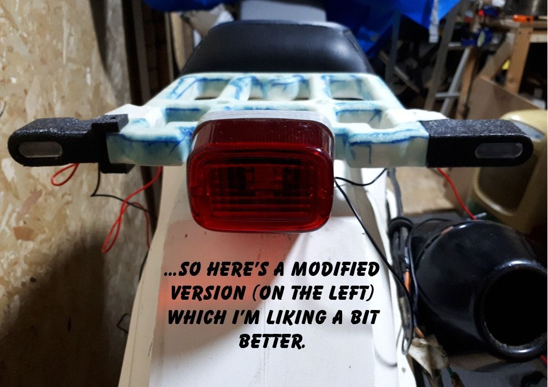 3D printed motorcycle indicators