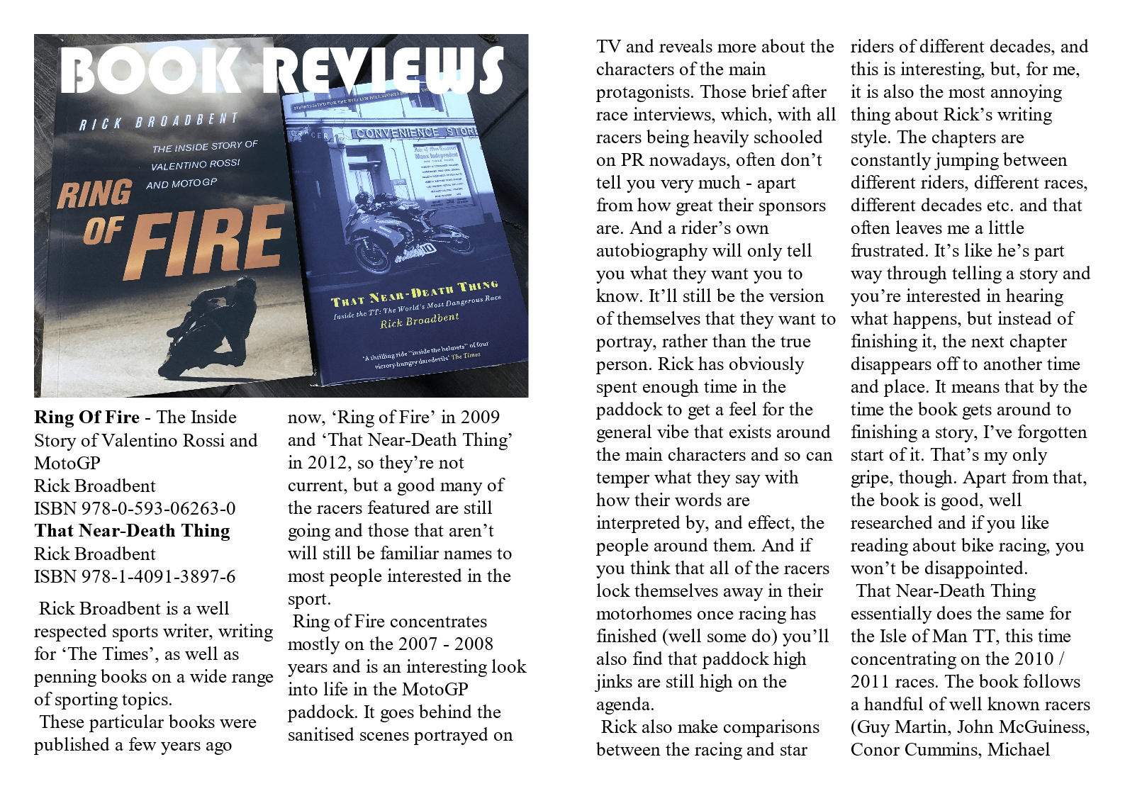 Book Reviews - Ring Of Fire - That Near-Death Thing