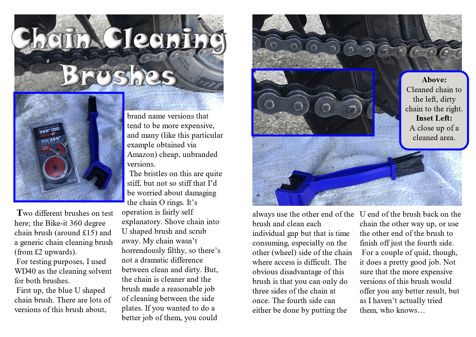Offbeat Bikes Magazine Issue 18 Chain Cleaning Tools