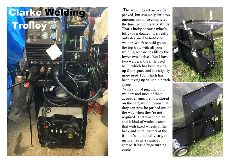Offbeat Bikes Magazine Issue 18 Welding Trolley Review