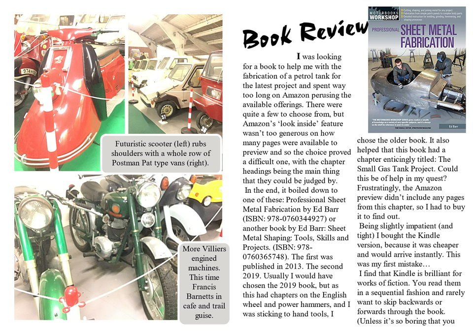 Offbeat Bikes Magazine Issue 18 Sheet Metal Fabrication Book Review