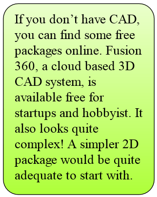 Free CAD packages are available