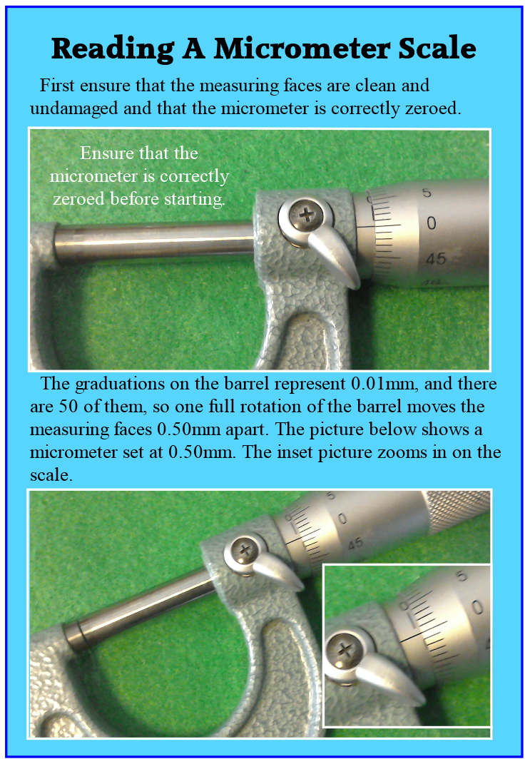 Reading a micrometer scale - part 1.