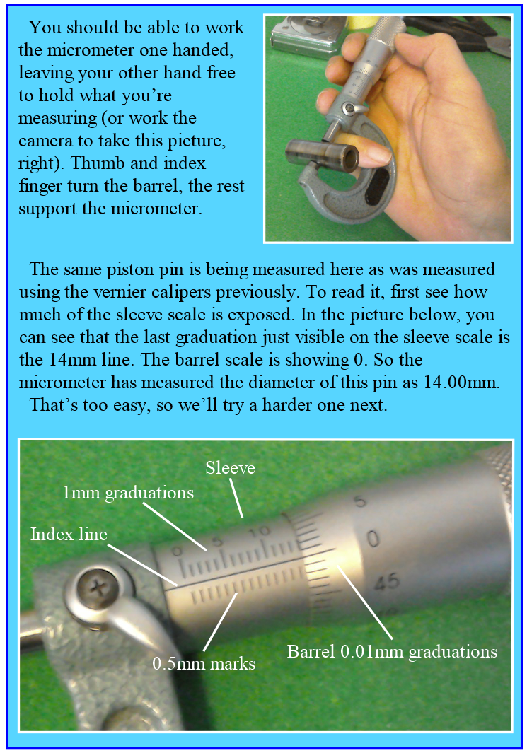 Reading a micrometer scale - part 2.