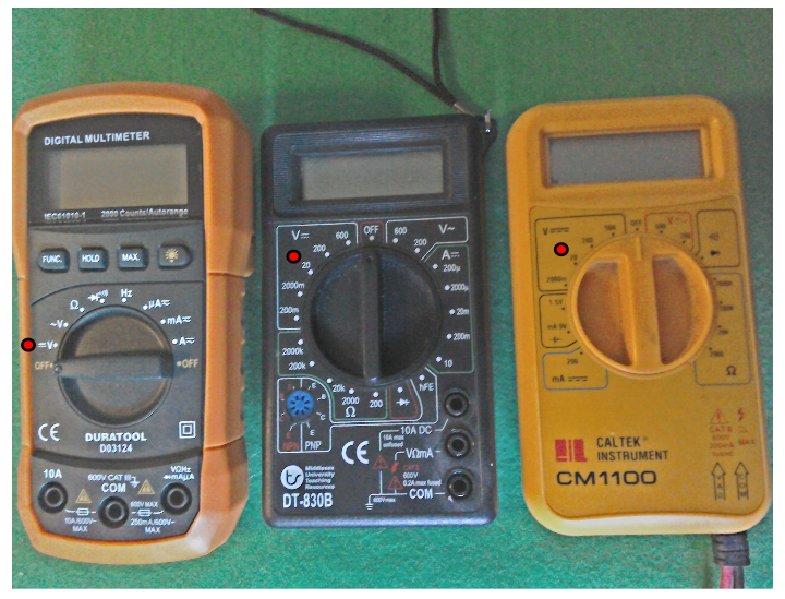 Different types of multimeter