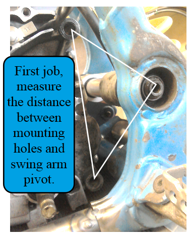 Relationship between engine mounts and swingarm pivot