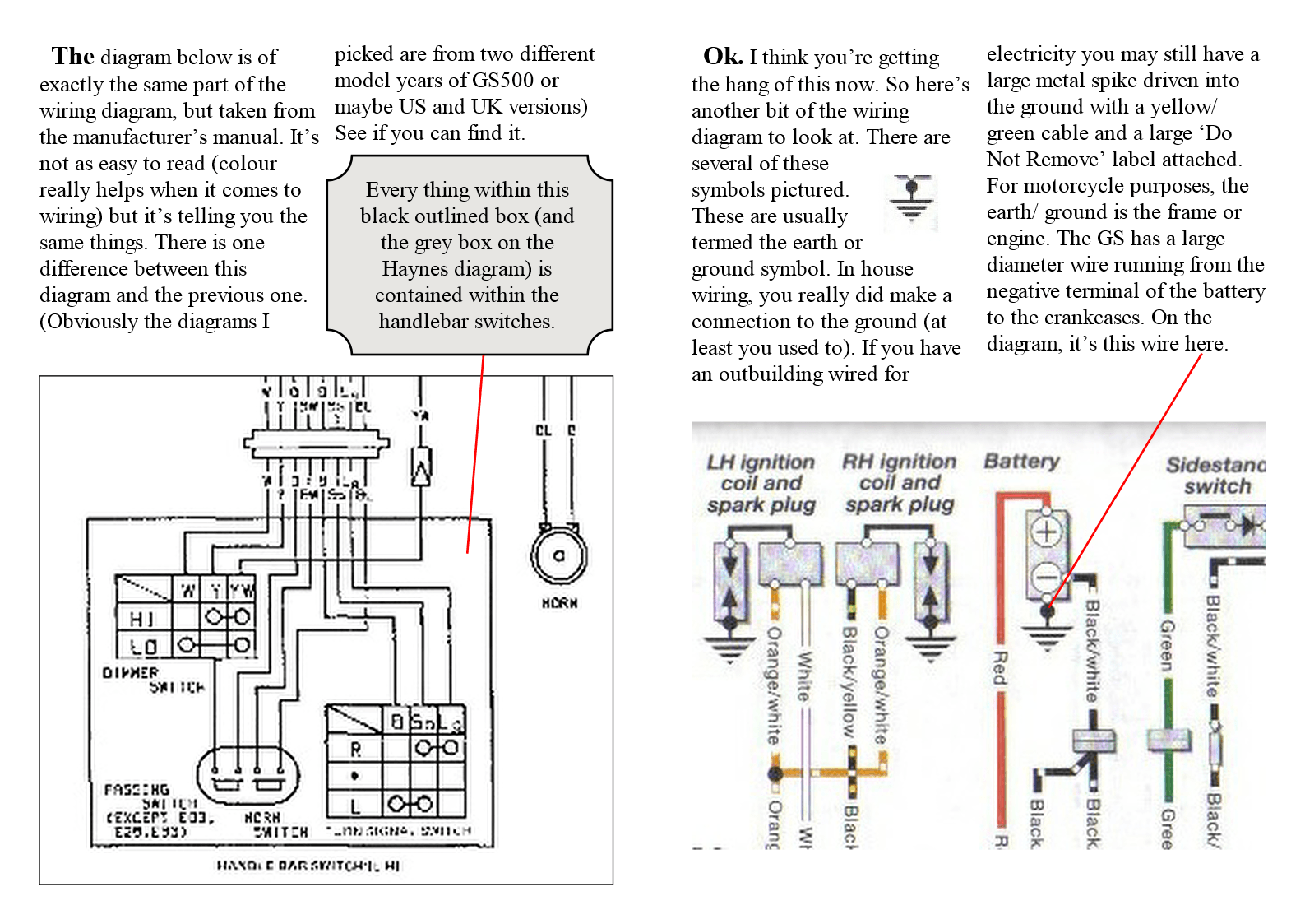 Reading motorcycle wiring diagrams