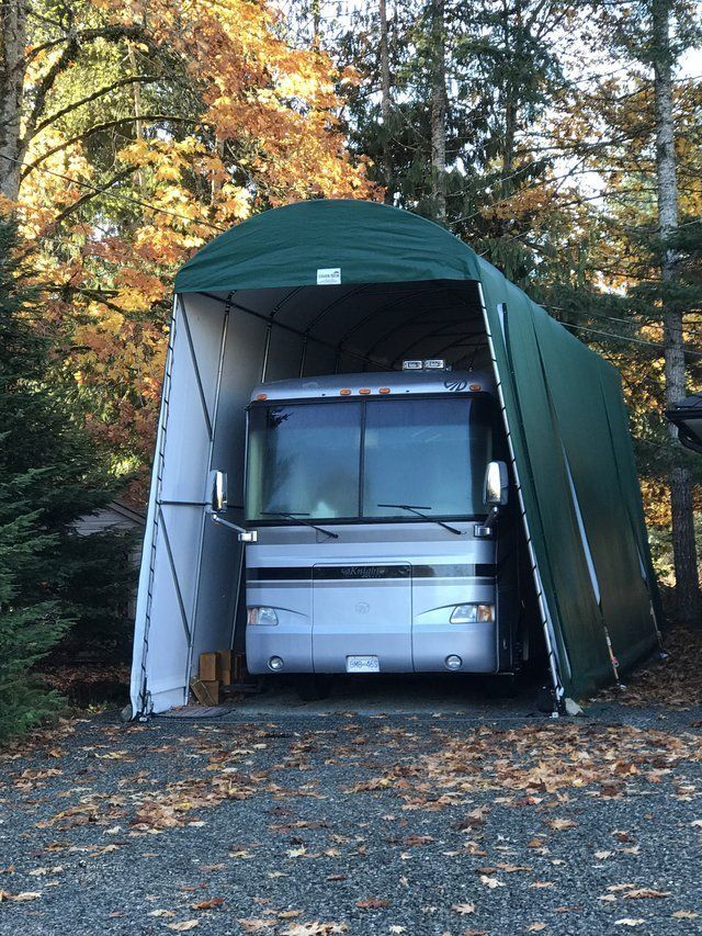 COVER-TECH RV PORTABLE GARAGES AND TEMPORARY FABRIC BOAT SHELTERS TOLL FREE: 1 888 325-5757