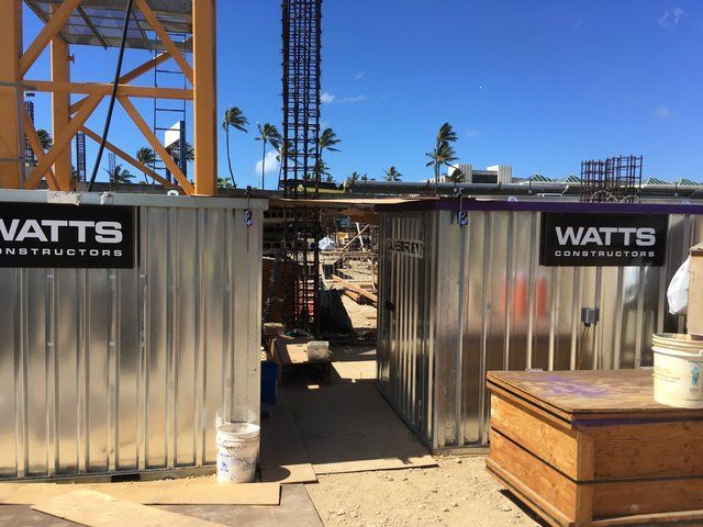 Construction site storage containers are portable
