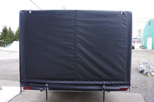 COVER-TECH-INC. TRAILER ENCLOSURE CUSTOM MADE TO FIT YOUR TRAILER  1-888-325-5757