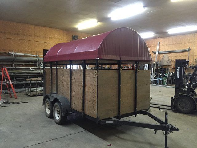 COVER-TECH-INC. TRAILER ENCLOSURE CUSTOM MADE TO FIT YOUR TRAILER  1-888-325-5757